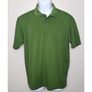 Cabela’s Short Sleeve Green Polo Shirt Men's Size Large Lightweight Polyester